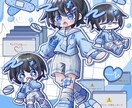 あなたの好きなもの詰め込んだイラスト描きます ポップで明るい感じから病みかわ系まで様々なイメージに対応！ イメージ1