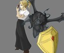 あなただけのキャラクターの一枚画を作成します いただく写真から、人物や物をキャラクターにして仕上げます！ イメージ7