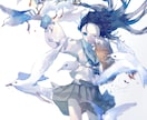 透明感のあるオリジナルイラスト制作をします ◆表紙、挿絵等幅広く承ります。 イメージ9