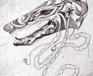 タトゥーデザインしています デザインにしたい絵を想像とより近ずけて満足するイラストを提供 イメージ4
