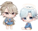 活動者様向け！デフォルメイラストをお描きします お持ちの等身イラストをかわいいデフォルメに描き起こします！ イメージ2