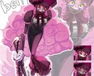 3/31まで限定価格！キャラクター立ち絵制作します 商用利用込み！人外、表情差分、Live2D用パーツ分け 対応 イメージ2