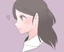 あなたの横顔描きます アイコンや名刺などにお使いください！ イメージ1