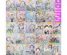 そっくりでかわいいご両親の似顔絵描いてます ○最短当日発送○1500円～○プロ職人色紙筆画水彩○送料込み イメージ6