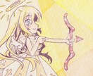 水彩絵の具でミニイラスト描きます 約55mm角のミニ原画を描きます。 イメージ3