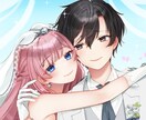 単体/ペアイラストお描きします 夢絵や創作など♪ご要望に沿って制作いたします！ イメージ1