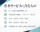 お店の魅力を伝える縦型SNS短尺動画を制作します 15〜20秒・支給素材を文字とBGMで仕上げます イメージ2