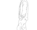 写真をオシャレに描きます 頂いた写真を元に線画イラストを作成します！ イメージ3