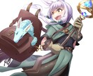 一枚目、立ち絵のイラスト承ります テイスト合わせや細かいリクエストにも対応可能です イメージ2