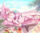 元気な子から色気のある素敵で可愛い女の子描きます むにっとした肌や質感を大事にした塗りをするのが得意です◡̈ イメージ7