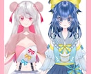 VTuberに必要な立ち絵を制作いたします VTuberのキャラクターに沿った立ち絵を制作します イメージ2