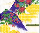 伝統文様（紫山水編）のデザインをご使用頂けます 日本伝統文様の柄粋をアレンジして使用可能 イメージ2