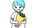 シンプルでゆるい雰囲気の似顔絵イラスト作成します SNSアイコンやウェルカムボード、友人のプレゼントへ イメージ2