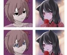 格安でアイコン作成します 格安表情差分！可愛いキャラをアイコンにしたい方向け！ イメージ3