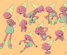 カートン風のキャラクターイラスト、デザインをします もっと好きなキャラクターの色々な姿が見たい！！ イメージ3