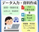 データ入力や資料作成を代行いたします 経費入力や問診票、マニュアル作成等の書類作成 イメージ1