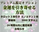 金運を引き寄せる◆今あなたに必要な行動を鑑定します ❣️タロット鑑定・1000文字・24時間以内にお届け❣️ イメージ4