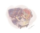 お花のようにやさしい雰囲気の女の子描きます 花や空の色を取り入れた色合いがこだわりです。 イメージ5