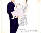 カップルシンプルイラストプレゼントにおすすめします シンプル、アイコン、待ち受け、SNS映えのイラストを作ります イメージ3