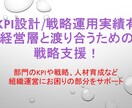 KPI設計や戦略起案の支援します 経営層と渡り合うための戦略支援 イメージ1