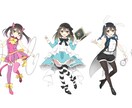 キャラクター立ち絵制作いたします イメージ画、ゲーム制作、TRPG等にご活用ください イメージ4