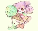 かわいいミニキャラかきます SNSのアイコン等で使用できる、ミニキャラを制作します！ イメージ1