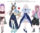 IRIAM等の立ち絵や1枚絵などを制作致します デジタル感のあるイラストから厚塗り感のあるイラストを描きます イメージ3