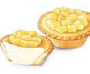 食べ物のイラストを中心に描きます 柔らかいタッチのイラストを描きます。 イメージ3