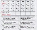 宿曜経開運カレンダー（５か月分） イメージ1
