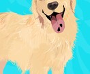 商用可能！写真1枚でペットさんのイラスト描きます ポストカードサイズで納品します！ほんわかテイストです イメージ6