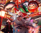 彩度高めの色鮮やかな世界観をイラストに致します 商用利用OK！パッと目を引くアイコンや動画のサムネ作ります イメージ1