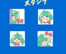 twitchのスタンプ書きます あなたのイメージキャラクターのミニキャラがスタンプに！ イメージ1