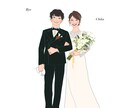 おしゃれなイラストでウェルカムボード作成します 結婚式の思い出として似顔絵のウェルカムボード作成しませんか？ イメージ3
