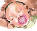水彩風☆似顔絵描きます プレゼント、記念、アルバムの挿絵などに！ イメージ1