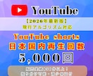 YouTube shorts日本国内に拡散します 収益化条件の1000万回再生へ！国内ユーザー限定の高品質拡散 イメージ1