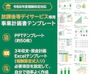 放課後等デイサービスの事業計画テンプレを販売します 構成済みPPT約50枚＋報酬算定式入り3年収支・資金計画 イメージ1