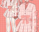 立ち絵・アイコンなどイラスト制作します 可愛くて目を惹くイラストを制作いたします♩ イメージ4