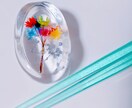 お花で世界で1つだけの箸置きをお作り致します 好きな色のお花とデザインで箸置きをお作り致します イメージ7