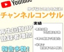 2週間YouTubeチャンネルをコンサルします 再生回数・集客に悩んでいるあなたにアドバイスいたします イメージ1