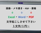文字起こしさせて下さい、文字起こし承ります 平日・日中・夜間・休日　1文字/1円で代行致します イメージ1