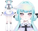 Vtuberキャラデザ～モデリング全て制作します キャラデザ・イラストのみ、配信画面、三面図等のご依頼も可能。 イメージ5