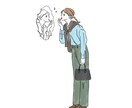 ふんわり感溢れるシンプルイラストお描きします 【背景カラー、文字入れ追加料金なし】 イメージ5