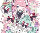 短納期！ゆるかわいいイラスト制作いたします 背景・小物無料！お気軽にご依頼ください イメージ1