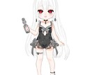 商用利用可！ライバーさん向けのミニキャラ描きます これからの時期ぴったりなラムネ風水着量産ミニキャラ イメージ3