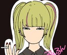 SNSに使えるアイコンを描きます 個性的だけど似顔絵風のカラーイラストを描きます イメージ1