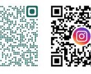 ロゴや画像入りQRコード作成します カラー指定や文字入れも可能です。 イメージ1