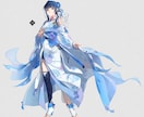 和風な一枚絵、アイコン、サムネ、キャラデザ描きます 綺麗、儚さのある絵に仕上げます イメージ9