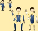 動画用アニメーション素材イラスト描きます あなたの動画に「動くキャラクター」で彩りを★ イメージ3
