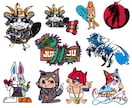 インパクトのあるオリジナルキャラクター描きます ロゴやグッズデザインもお手伝いできます！初めての方大歓迎です イメージ8