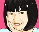 SNS等で使える似顔絵アイコン制作致します 少しリアルタッチなシンプル似顔絵いかがですか？ イメージ1